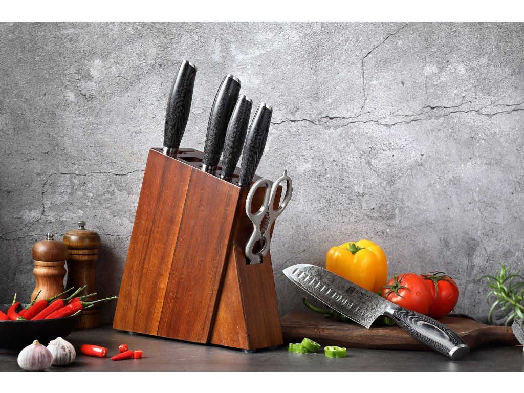 Messerset XinZuo Ya B20 im Messerblock